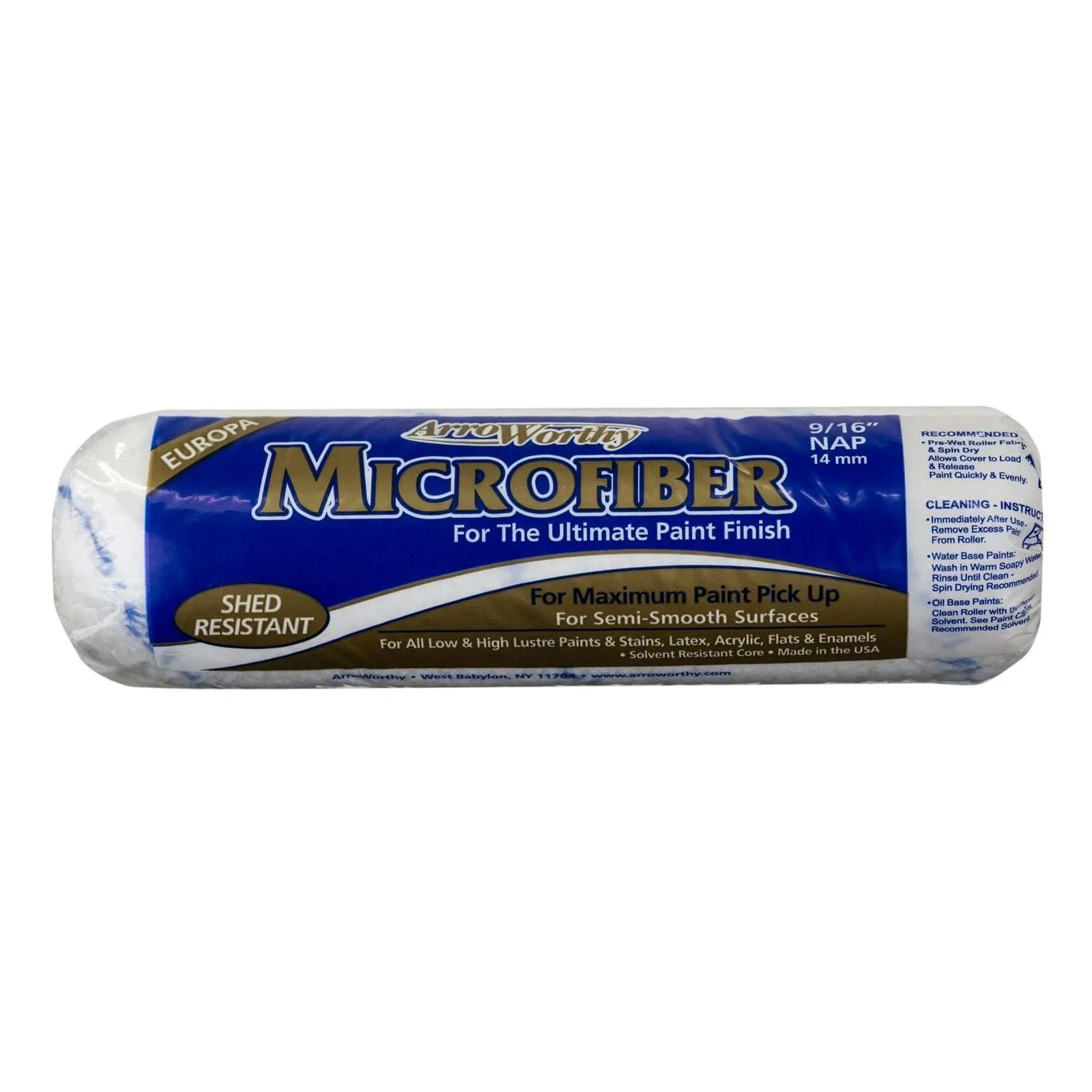 ARROWORTHY 9 X 9/16 INCH NAP MICROFIBER ROLLER SLEEVE