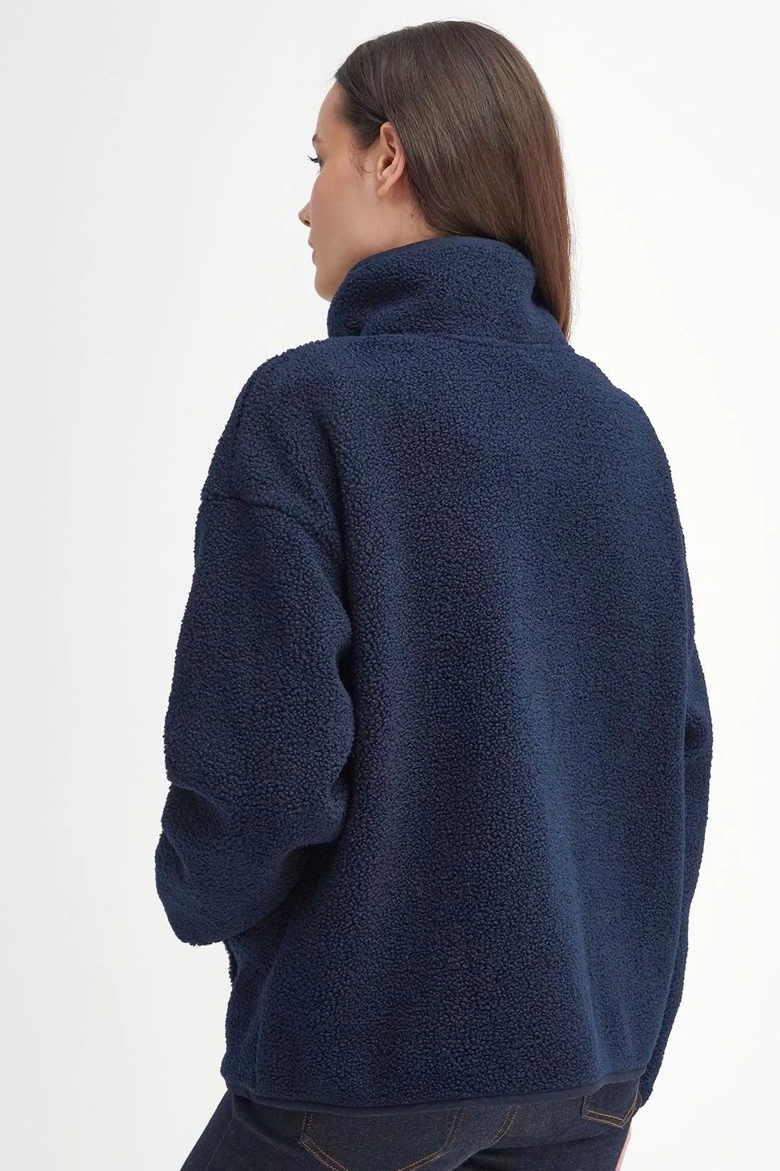 Barbour Fleece Woodside Sherpa Fleece in Navy LOL0615NY73