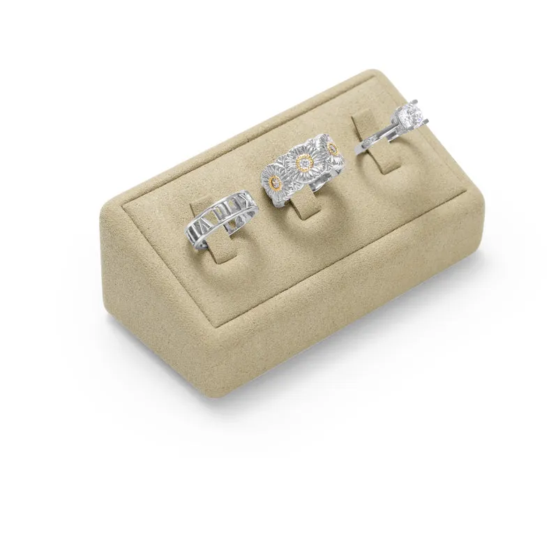 Beige Microfiber Jewelry Set TT112