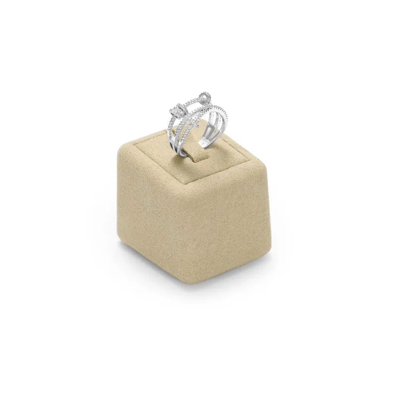 Beige Microfiber Jewelry Set TT112