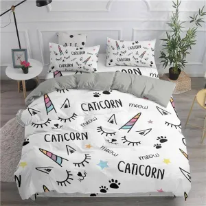 Cat Unicorn Bed Set