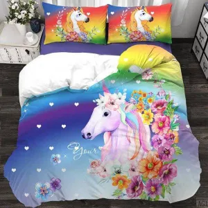 Glow-in-the-Dark Unicorn Bed Set