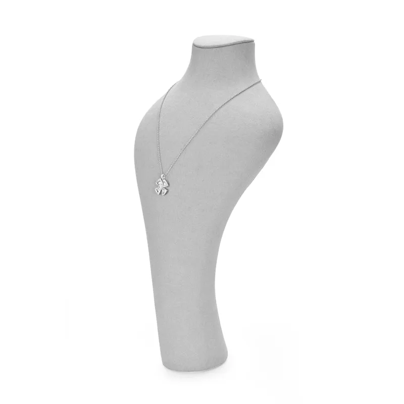 Gray Microfiber Jewelry Showcase Display Set TT057