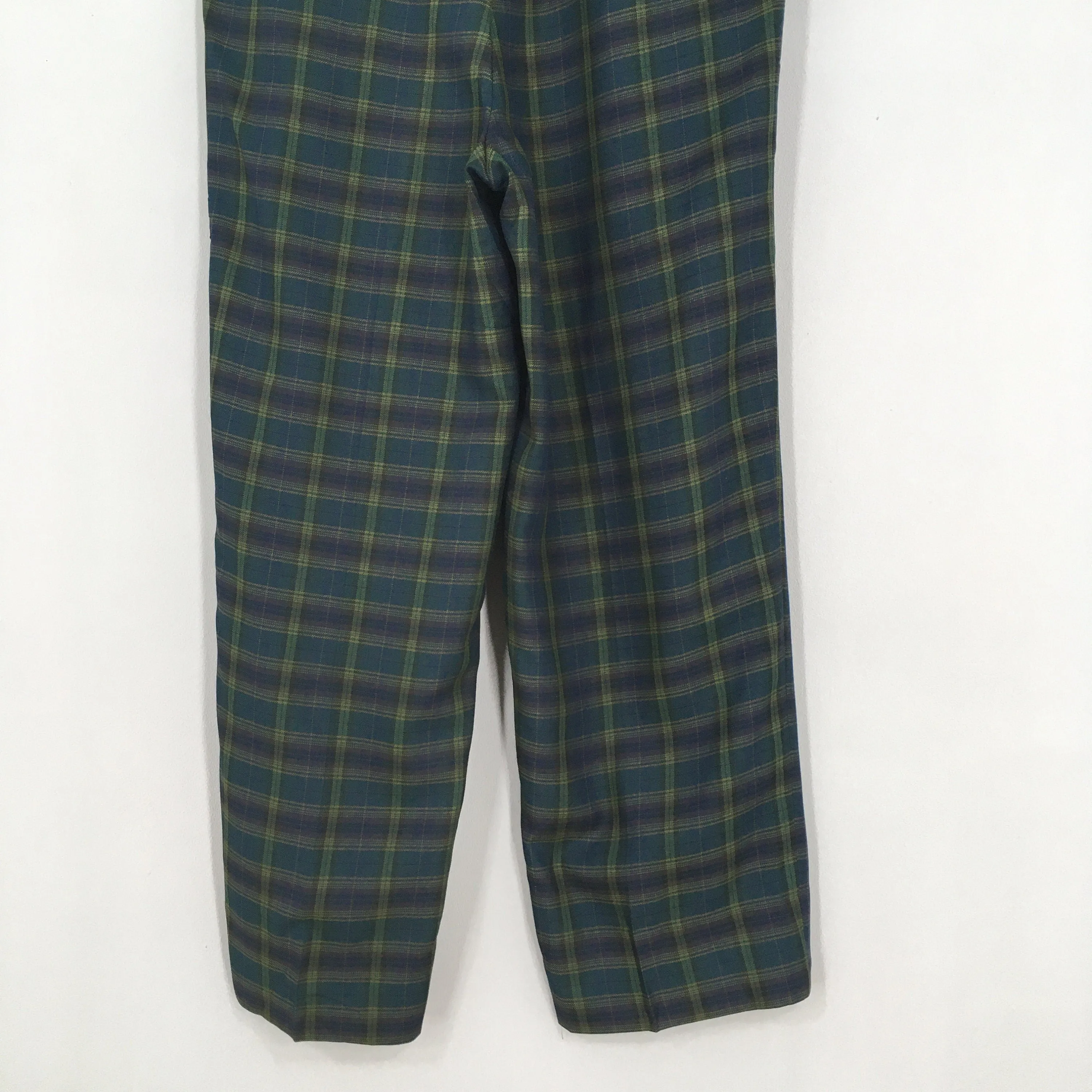 Lancel Paris Tartan Checkered Casual Pants Size 32x27.5
