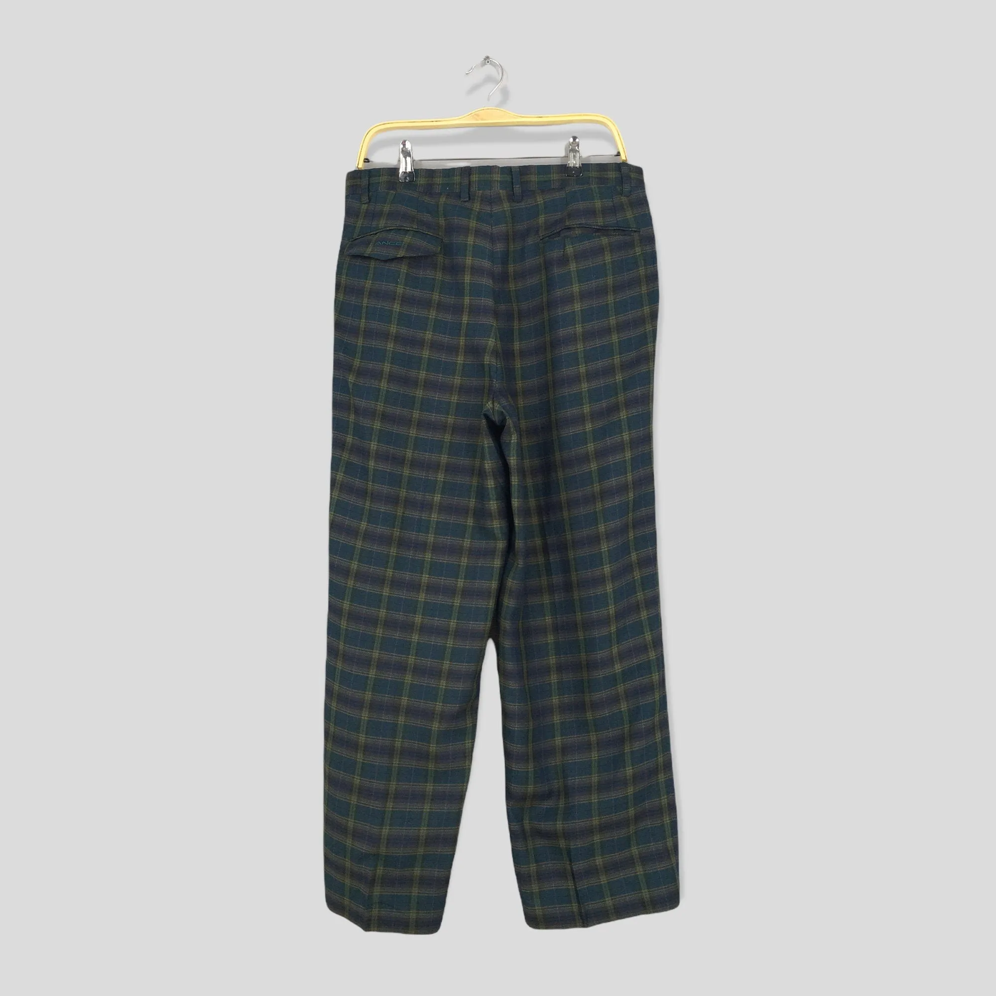 Lancel Paris Tartan Checkered Casual Pants Size 32x27.5