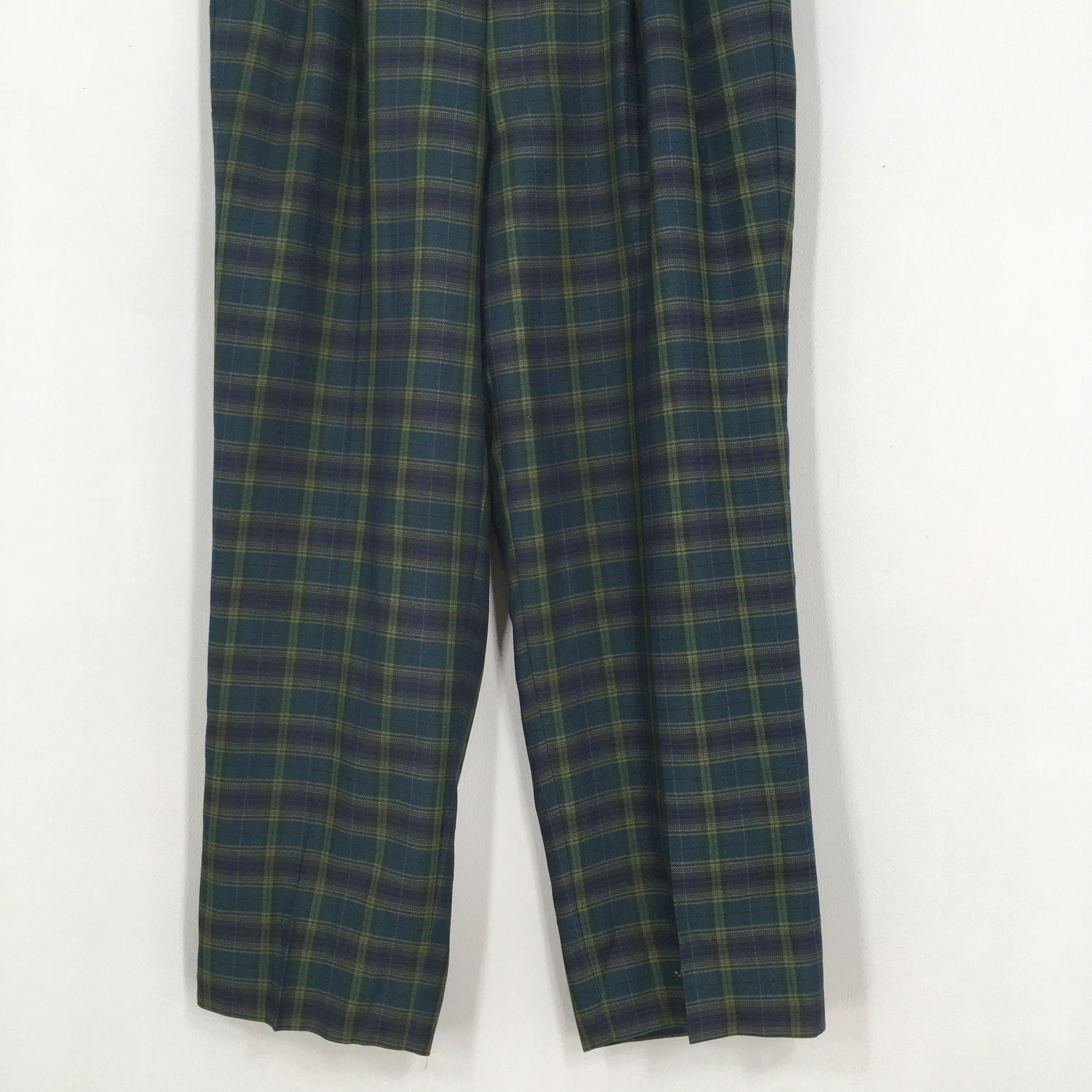 Lancel Paris Tartan Checkered Casual Pants Size 32x27.5