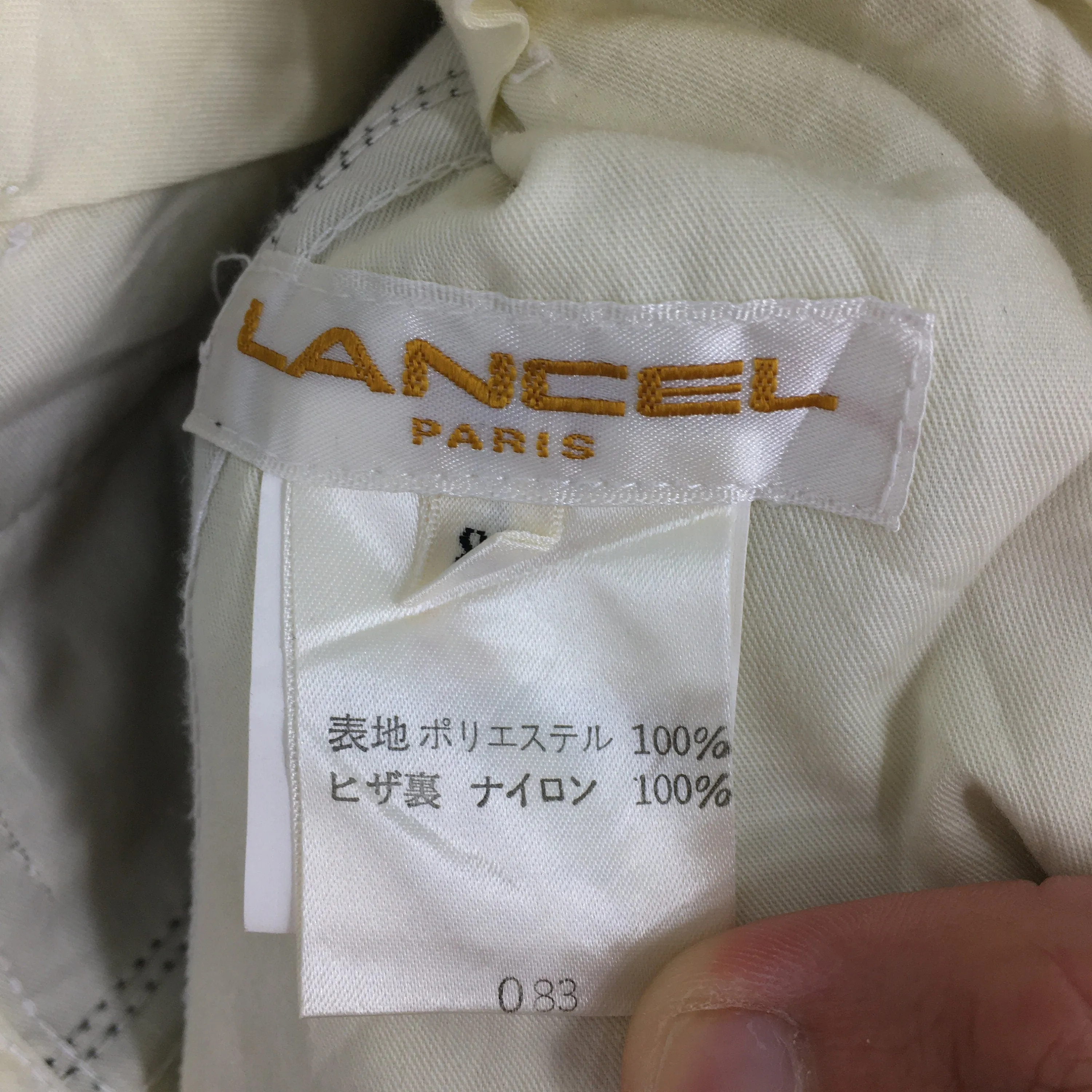 Lancel Paris Tartan Checkered Casual Pants Size 32x27.5