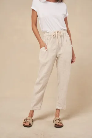 Luxe Linen Pants - Natural