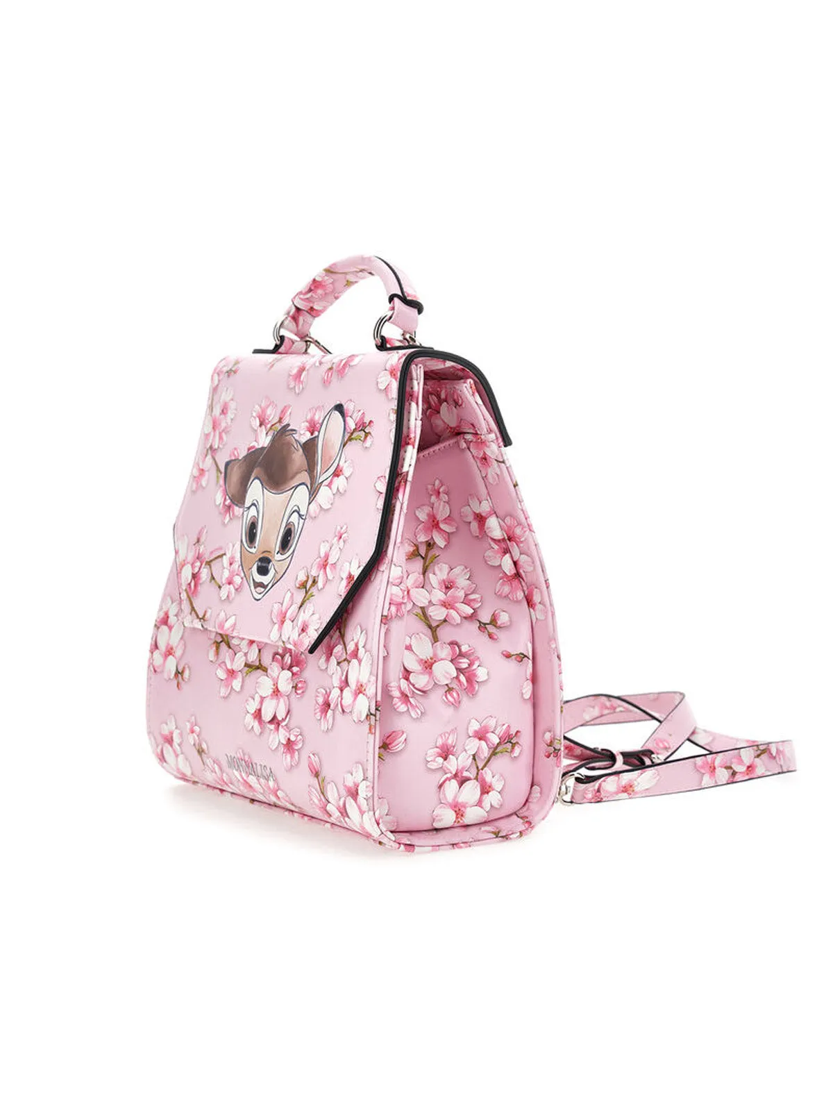 Monnalisa- Girl's fabric backpack with Bambi print-19E001-90
