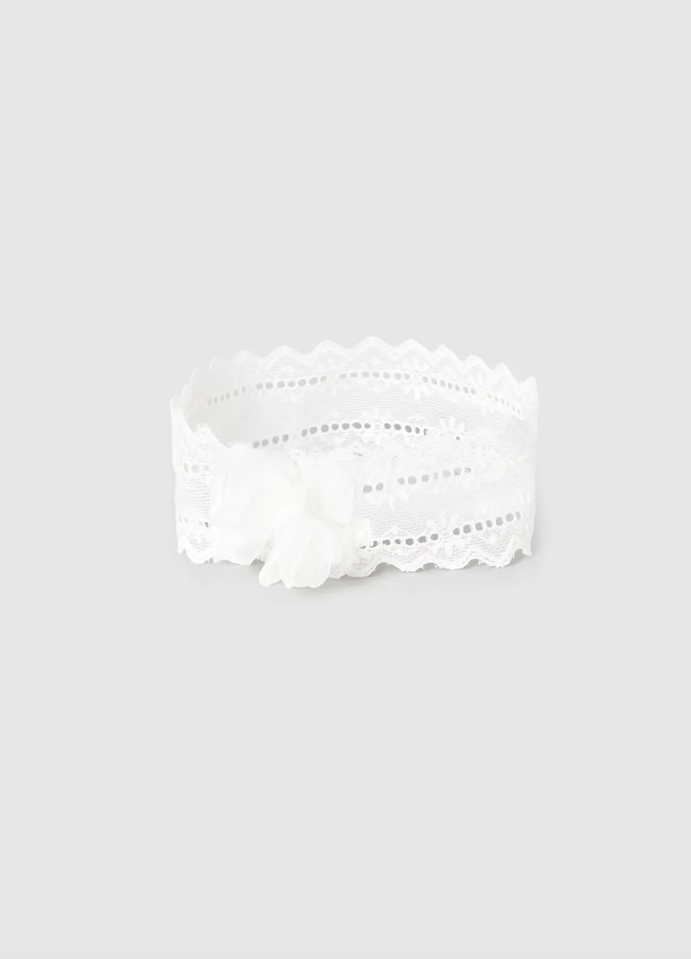 Newborn Headband and Socks Set - White