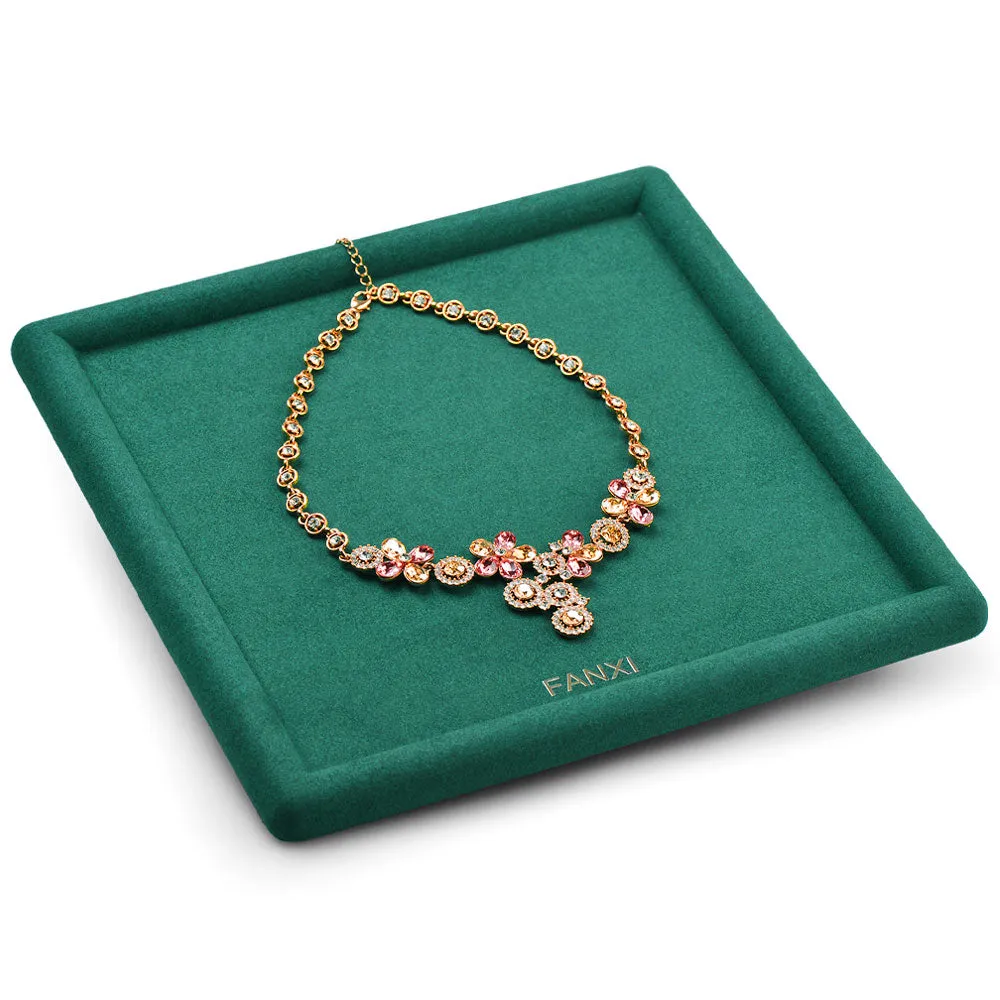 Square Microfiber Jewelry Tray P070