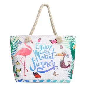 Tropical Rhinestones Tote Bag